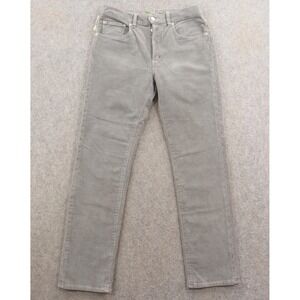Daily Blue AG Pants Womens 26 Gray Corduroy Straight Flat Front Mid Rise New